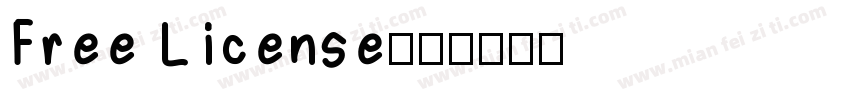 Free License字体转换